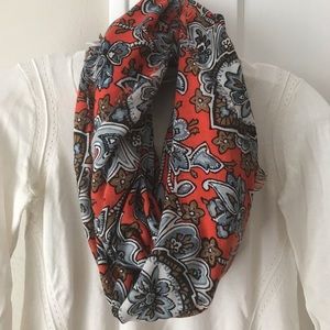 LOFT | Bright Floral Paisley Infinity Scarf